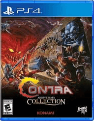 Contra Anniversary Collection box art for Playstation 4